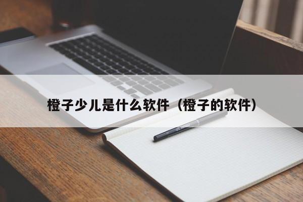 橙子少儿是什么软件（橙子的软件）